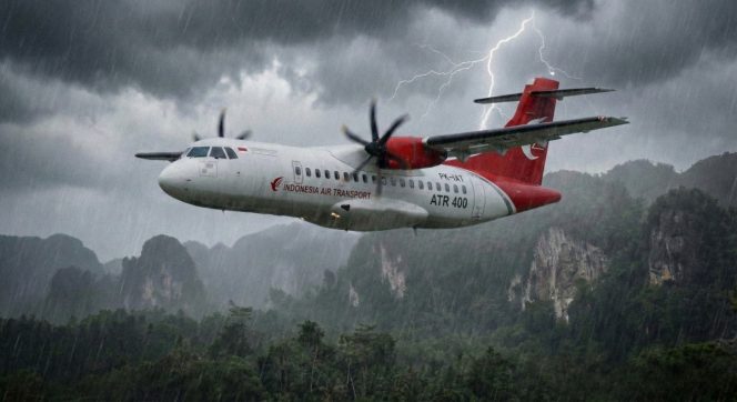 
					Foto hanya ilustrasi Pesawat ATR 400