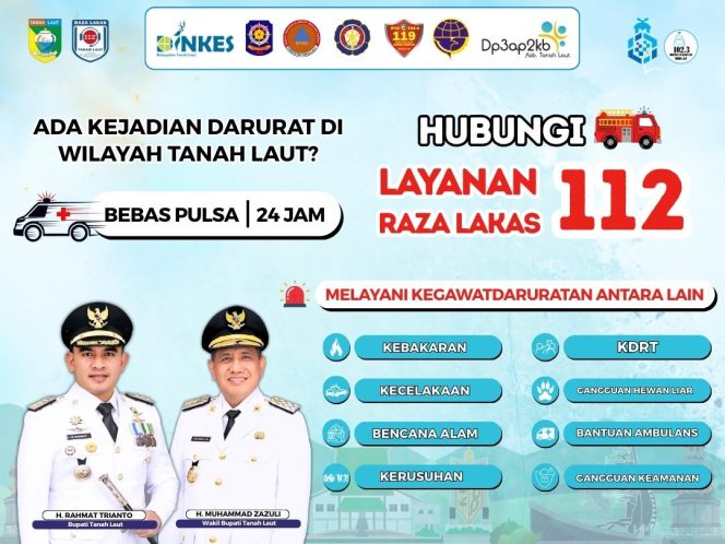 
					Ket. Pamflet Layanan Raza Lakas 112. Foto.Istimewa