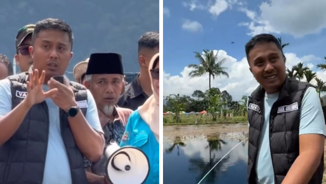 
					Vasko mempublikasikan video hasil peninjauan lapangan serta fakta laboratorium terkait fenomena sinkhole di Situjuah, Kabupaten Lima Puluh Kota, guna meluruskan informasi yang beredar di masyarakat. (Foto: Dok. Instagram/@vasco_ruseimy)