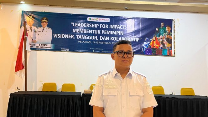
					Ket. Kabid Pemudayaan Olahraga,Dispora Prov Kalsel. Muhammad Anugrah saat di wawancarai. Foto.Syaiful