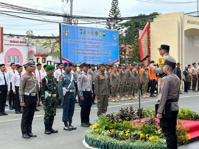 
					Ket.Apel Operasi Ketupat Intan 2026 Polres Kotabaru. Foto. Ryan Wardani