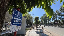 Ket.Salah satu posisi WIFI gratis di dekat Mall Pelayanan Publik. Foto.Ist