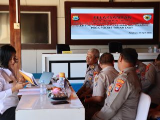Ket.Audit Kinerja Polres Tanah Laut Itwasda Polda Kalsel. Foto.Humas Polres Tala