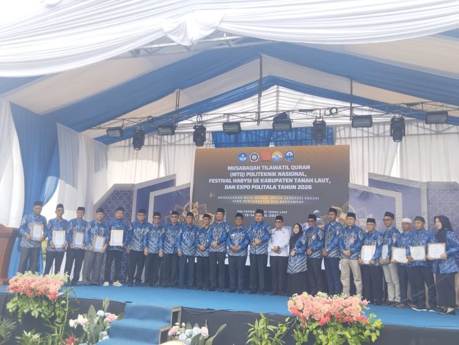
					Ket.Suasana kebersamaan usai pembukaan MTQPN, Festival Habsyi, dan Expo Politala 2026 yang dihadiri Wakil Bupati Tanah Laut. Foto.Ariyani