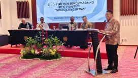 Ket.wakil bupati Tanah Laut saat melaksanakan kegiatan capacity building dan benchmarking sistem pengendalian inflasi di Kabupaten Bandung. Foto. Ist