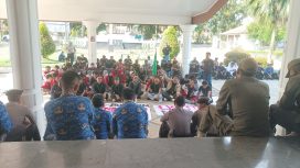 Ket. foto masa aksi didepan kantor DPRD Kabupaten tanah laut,Senin (18/05/2026). Foto.Ist