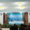 Ket.Bupati Tanah Laut saat menghadiri pengukuhan dan pelepasan 92 siswa lulusan angkatan ke-42 SMK Pertanian Pembangunan Pelaihari. Foto.Ariyani