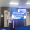 Ket.Bupati Tanah Laut memberikan sambutan saat sosialisasi program pendidikan pascasarjana bersama Universitas Lambung Mangkurat di Pelaihari. Foto.Ariyani
