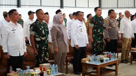 Ket.Wakil Bupati Tanah Laut bersama Forkopimda dan jajaran terkait mengikuti peluncuran operasional Koperasi Desa/Kelurahan Merah Putih di Gerai KDKMP Desa Pulau Sari, Kecamatan Tambang Ulang. Foto.Ist