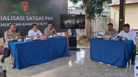 Kapolres Tanah Laut AKBP Ricky Boy Siallagan dukung Satgas PKH. (SANAK.ID/Ist)