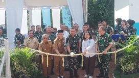 Peresmian - Satuan Pelayanan Pemenuhan Gizi SPPG Maluka Baulin Kurau oleh Lanud Sjamsudin Noor. (SANAK.ID/SYAIFUL)