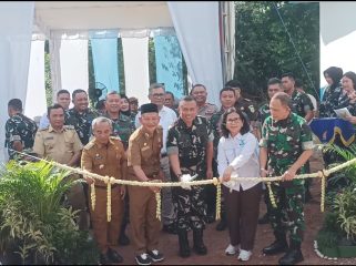 Peresmian - Satuan Pelayanan Pemenuhan Gizi SPPG Maluka Baulin Kurau oleh Lanud Sjamsudin Noor. (SANAK.ID/SYAIFUL)