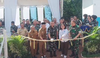 Peresmian - Satuan Pelayanan Pemenuhan Gizi SPPG Maluka Baulin Kurau oleh Lanud Sjamsudin Noor. (SANAK.ID/SYAIFUL)