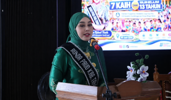 Acara Sosialisasi - Bunda PAUD Tanah Laut Hj. Dian Rahmat Trianto membuka acara Sosialisasi Tujuh KAIH di Disdikbud Tala. (SANAK.ID/Ist)