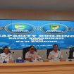 Ket.Pemkab Tanah Laut berbagi pengalaman dan strategi pengendalian inflasi kepada rombongan Pemerintah Kabupaten Barito Utara. Foto.Ist
