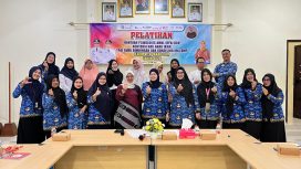 Pelatihan- untuk guru BK oleh DP3AP2KB Tanah Laut untuk pencegahan anak putus sekolah. (SANAK.ID/Syaiful)