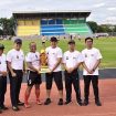 PEMBUKAAN TURNAMEN: Suasana upacara pembukaan turnamen sepak bola Kapolres Tala Cup 2026 yang berlangsung di Lapangan Sepak Bola Pertasi Kencana, Pelaihari, Kabupaten Tanah Laut, Jumat sore (3/7/2026). (SANAK.ID/SYAIFUL) 