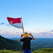 Suasana dipuncak bukit lembak naga, Kec. panyipatan. (Dok.Pribadi/@syaifulbiru)