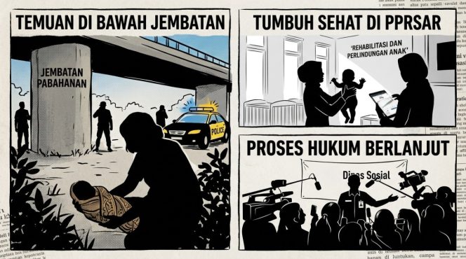 
					Ilustrasi foto-kondisi bayi temuan Jembatan Pabahanan yang dirawat sehat di PPRSAR Banjarbaru.