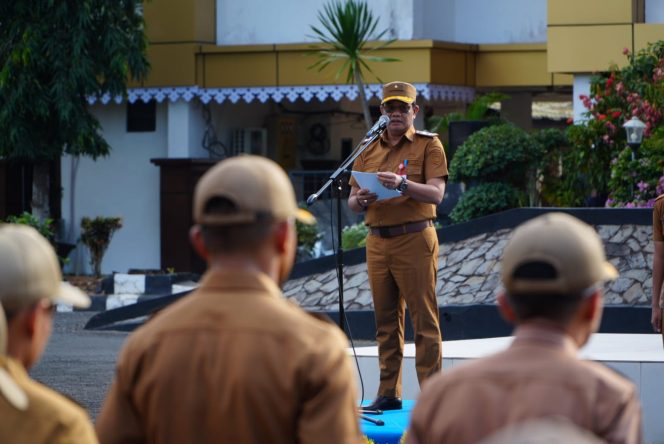 
					Ket.Suasana apel gabungan Pemerintah Kabupaten Tanah Laut dalam rangka Hari Koperasi ke-79 Tahun 2026 yang mengusung tema 