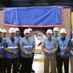 Foto bersama-Forkopimda Kalsel dan Kapolres Tanah Laut meninjau perbaikan Generator Unit 3 PLTU Asam-Asam. (SANAK.ID/SYAIFUL)