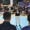 Bupati Tala H. Rahmat Trianto membuka Bupati Cup Basket Ball 2026. (SANAK.ID/SYAIFUL)