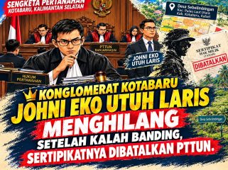 Pengukuran ulang lahan sengketa Desa Sebelimbingan Kotabaru oleh BPN setelah putusan PTTUN Banjarmasin. (SANAK.ID/Dok.Istimewa) 
